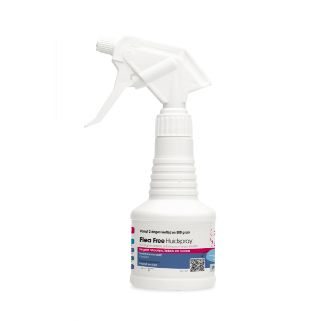 Flea Free Fipralone Huidspray Hond & Kat - 250 ml 