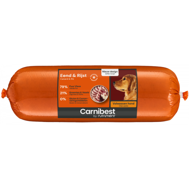 Carnibest Dog Eend & Rijst - 500 gram