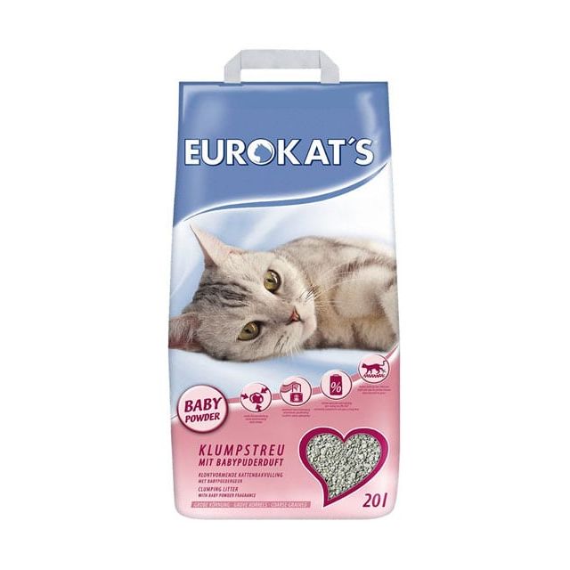 Eurokat's Kattenbakvulling  Met Babypoedergeur -20 Liter
