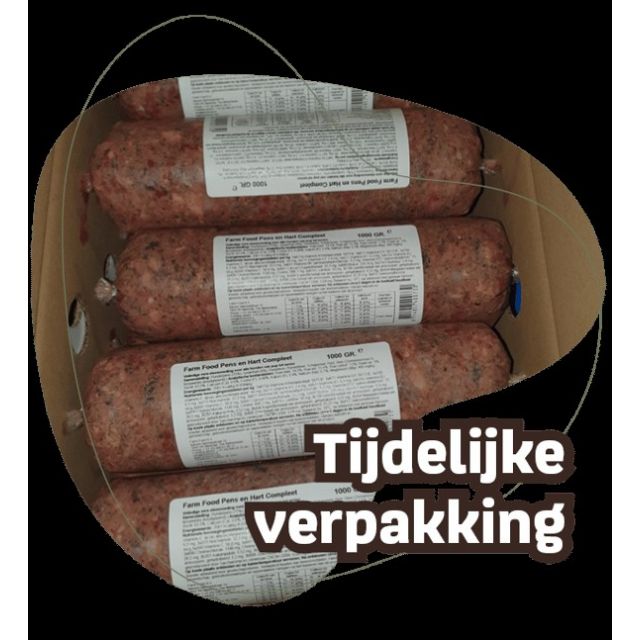 Farm Food Fresh compleet Worst Pens & hart -1 kg 