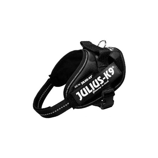 Julius K9 Power-Harnas Tuig voor Labels Zwart Mini Mini - 40-53 cm