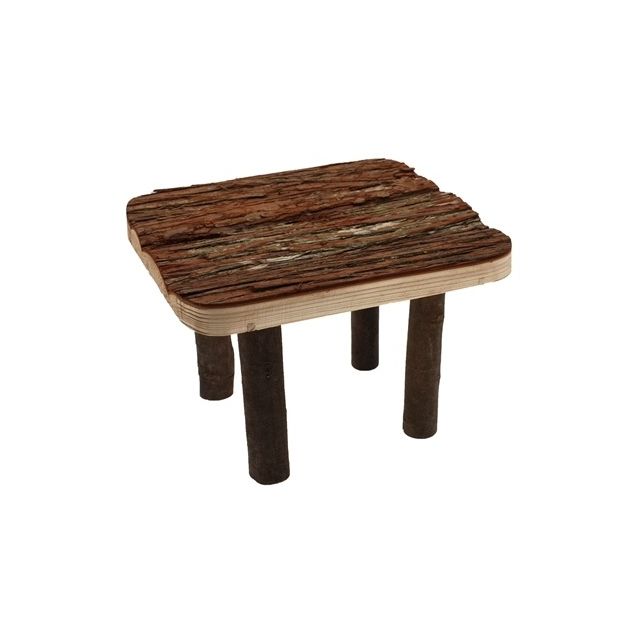 Happy Pet Raw Wooden Platform - 20x25x30 cm