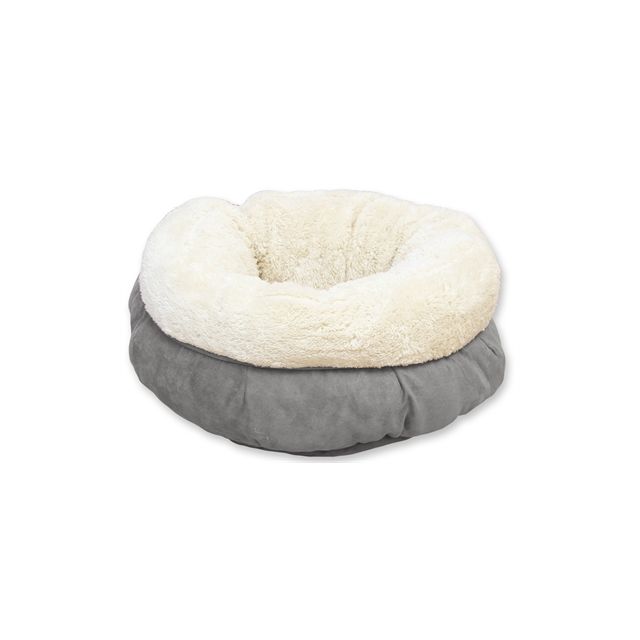 Afp Lamswol Donut Bed Grijs -45x45x25 cm 