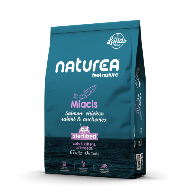 Naturea Cat Lands Miacis Salmon, Chicken, Rabbit -5.5 kg 