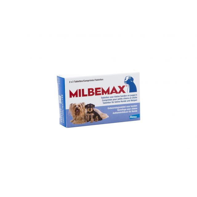 Milbemax Kleine Hond (1-5 kg) - 4 stuks
