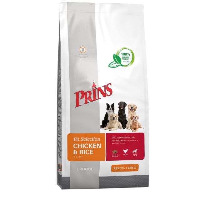 Prins Fit Selection Dog Kip & Rijst 2 kg