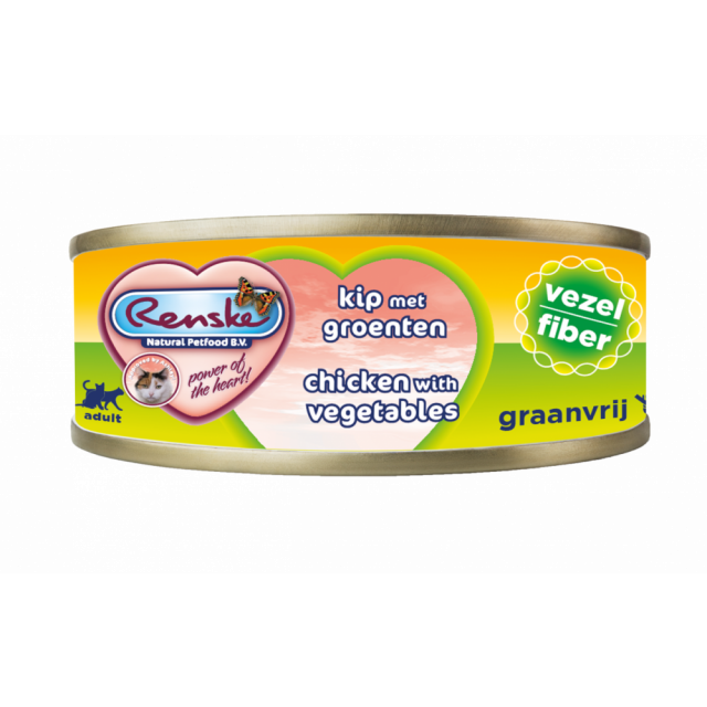 Renske Vers Kat Kip Met Groenten- Vezels -70 gram