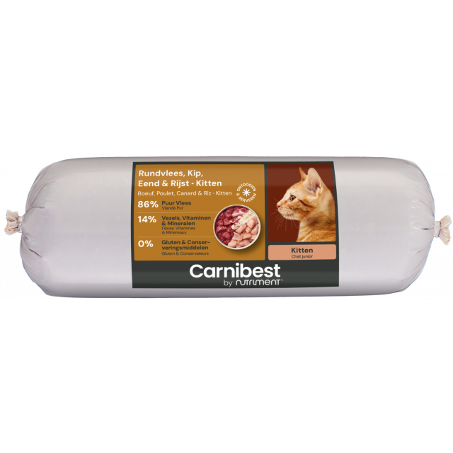 Carnibest Kat Rundvlees, Kip & Eend Kitten - 1 kg