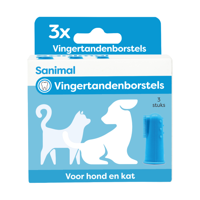 Sanimal Vingertandenborstel -3st