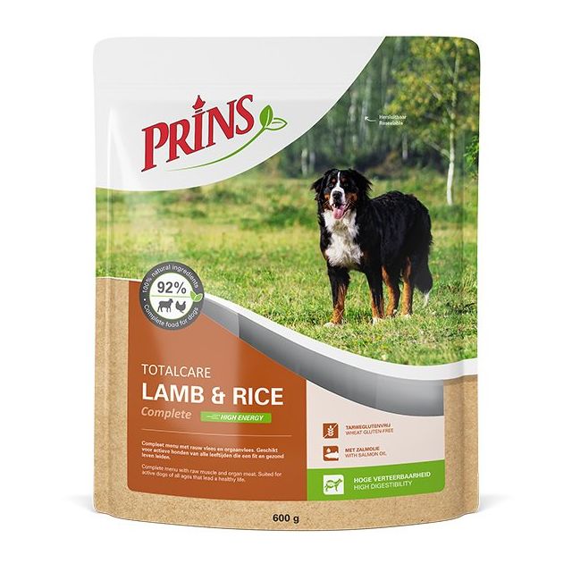 Prins Totalcare Hond Schijfjes Lam & Rijst - 600 gram  OP=OP