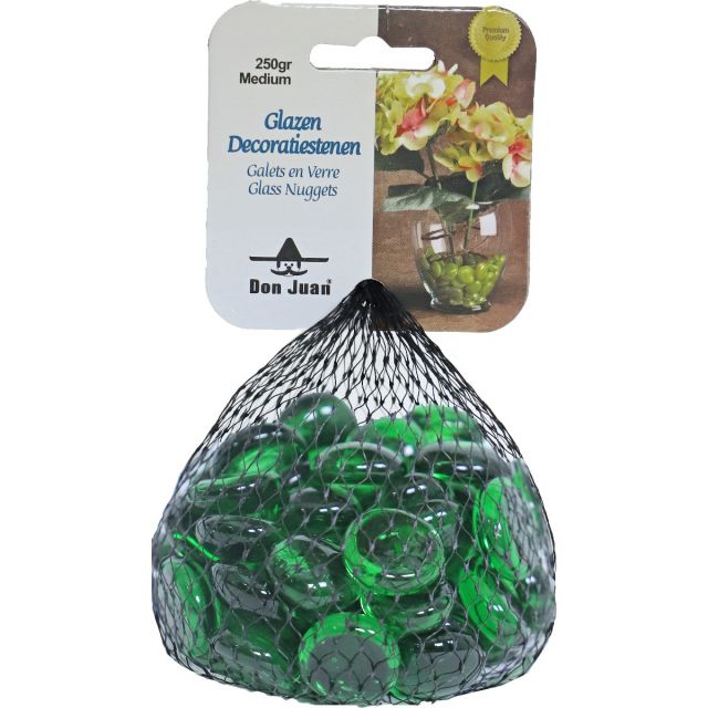 Aquarium Deco Nuggets Groen -250 gram