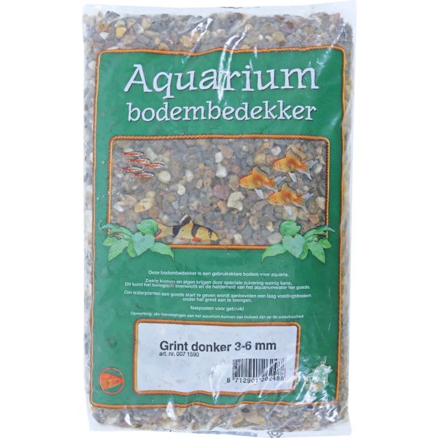 Aquarium Grind Donker 3-6 mm -2.5 kg
