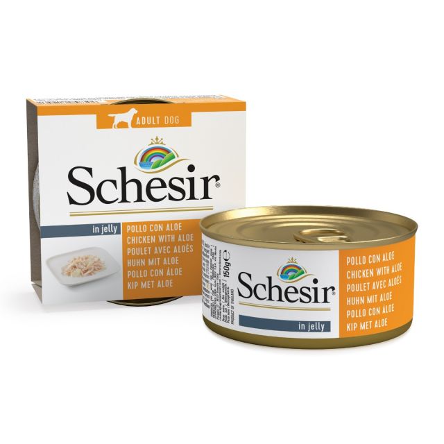 Schesir Dog Jelly Chicken & Aloe -150 gram