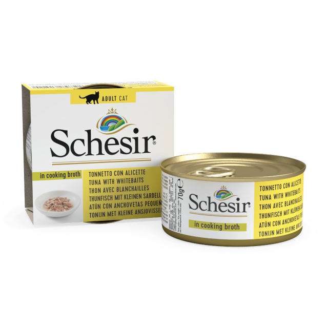Schesir Cat Broth Tuna & Whitebait -70 Gr
