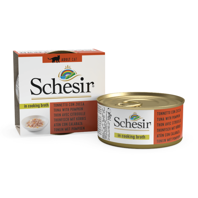 Schesir Cat Broth Tuna & Pumpkin - 70 Gr