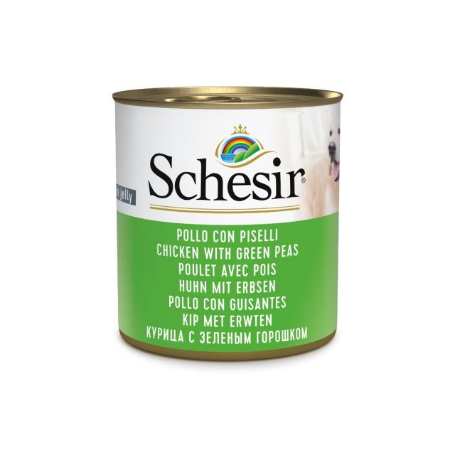 Schesir Hond Kip  Erwten Gelei -285 gram