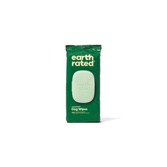 Earth rated Dog Wipes Geurloos Composteerbaar -20,5x20,5 cm / 100 stuks