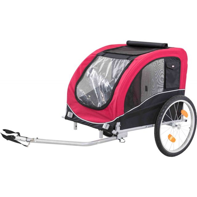 Trixie Fietskar Large  Zwart/ Rood-75 × 86 × 80/145 cm / 