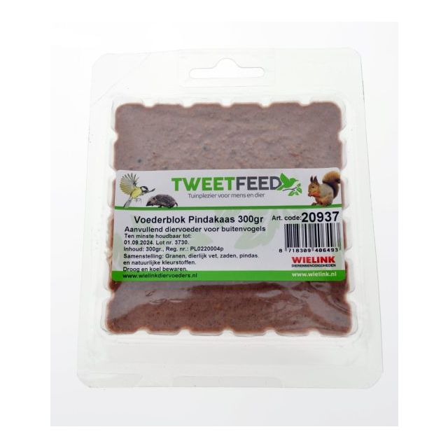Tweetfeed Voederblok Pindakaas -300 gram
