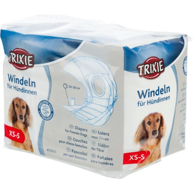 Trixie Luiers Voor teven XS-S - 20-28 cm -12 stuks