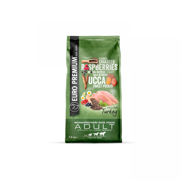 Euro-Premium Adult Medium to Large Turkey -7.5 kg 