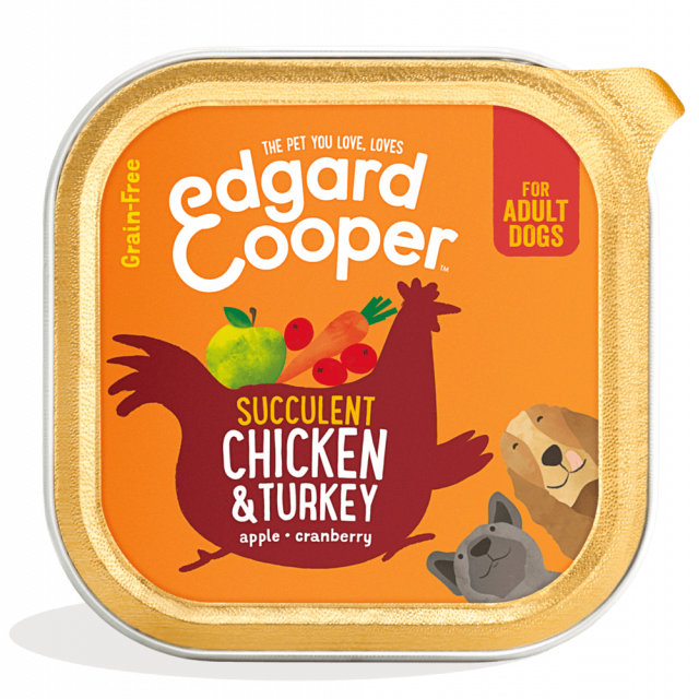 Edgard & Cooper Hond Kuipje Kip & Kalkoen -300 gram