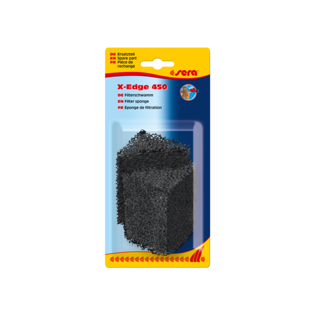 Sera Filterspons Zwart Voor X-Edge 450 -2 stuks