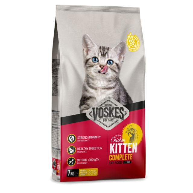 Voskes kattenbrok Kitten Kip -7 kg 