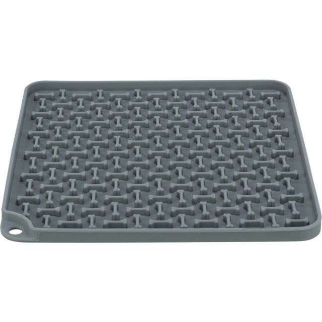 Trixie Lick'n'Snack Mat Silicoon 20x20 cm Donker Grijs