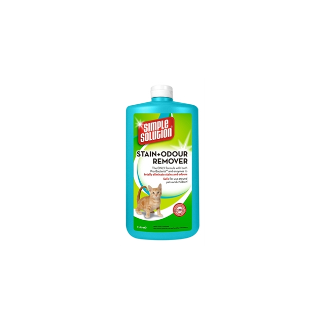 Simple Solution Stain & Oder Vlekverwijderaar Kat  Navulling  - 1 liter