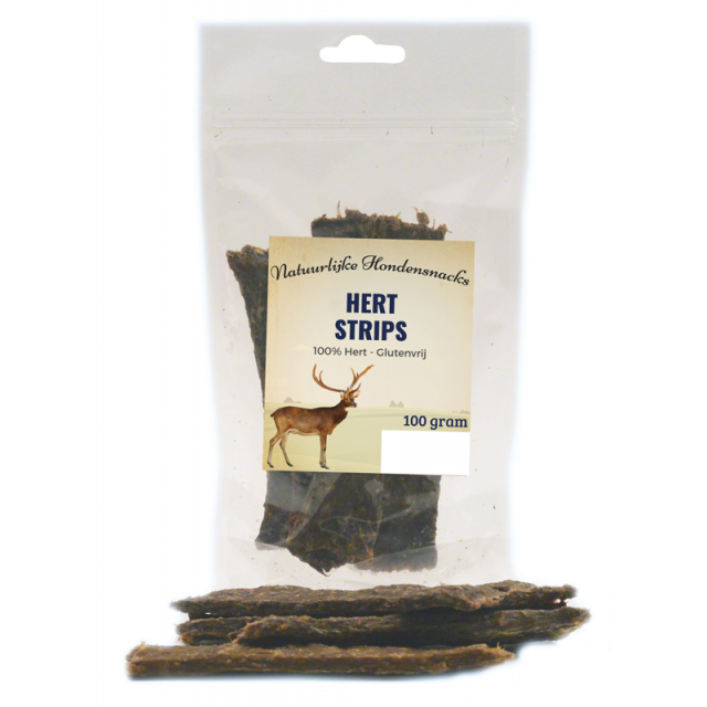 Vleesstrips Hert -100 gram