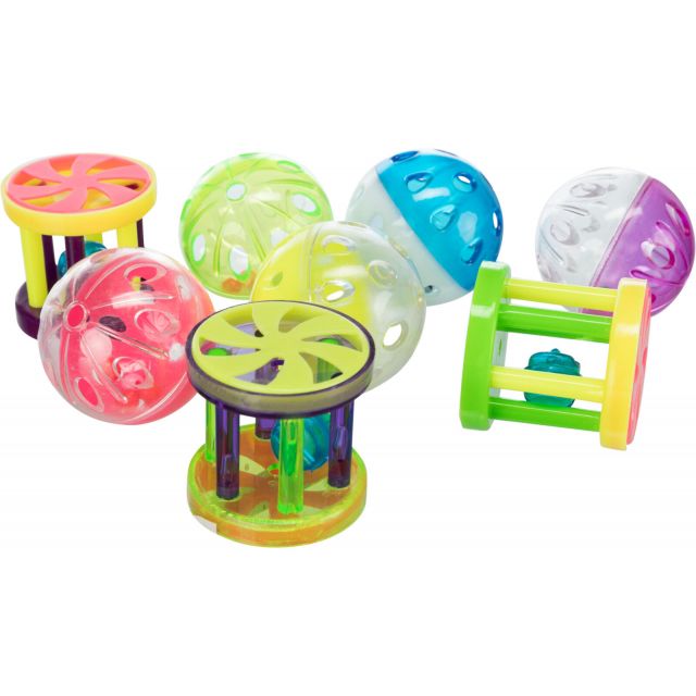 Trixie Bal / Rol Kunsstof  ø 4,5 cm -Assortie