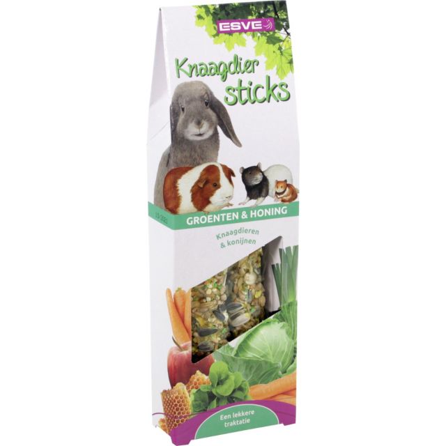 Esve Knaagdiersticks Groenten & Honing -2 stuks