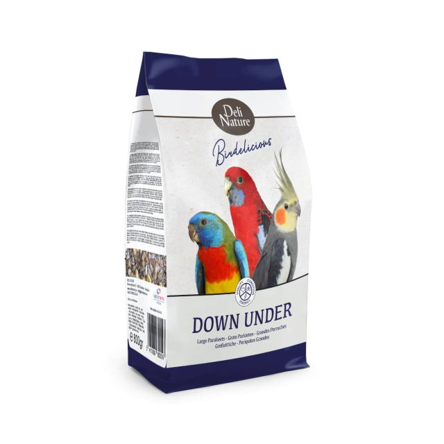 Deli Nature Birddelicious Grote parkiet Down Under -800 gram