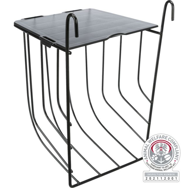 Trixie Hooiuif Hangend met deksel Metaal Zwart -13x18x12 cm 