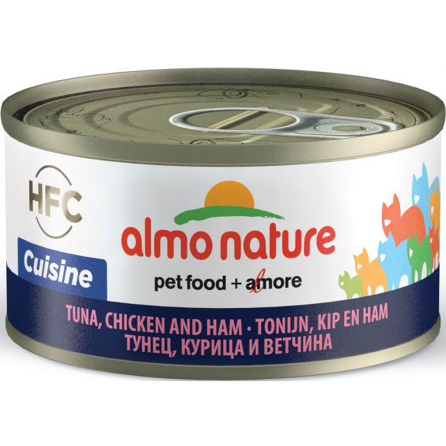 Almo Nature Tonijn Met Kip & ham -70 gram