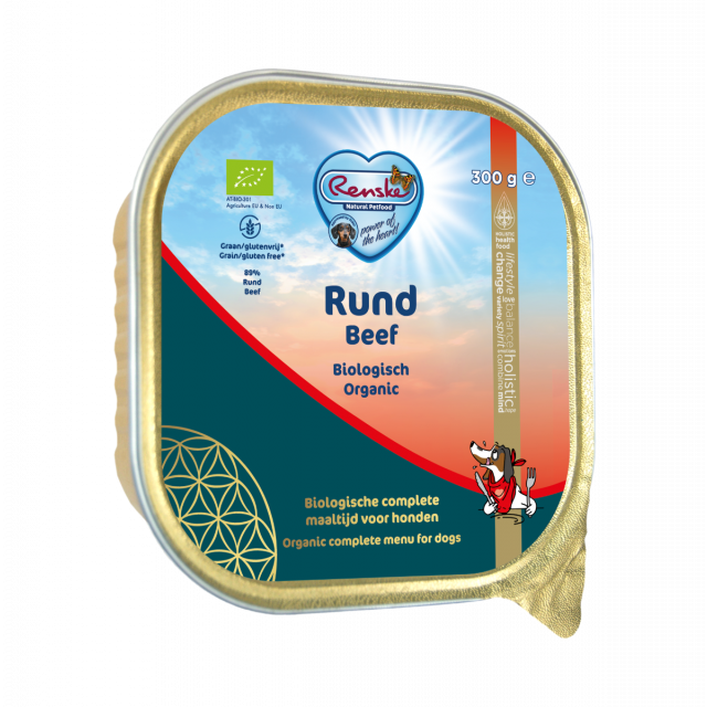 Renske Hond Biologisch natvoer Graanvrij Rund -300 gram