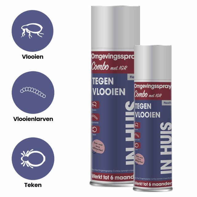 Flea Free Omgevingsspray Combo Met IGR -500 ml