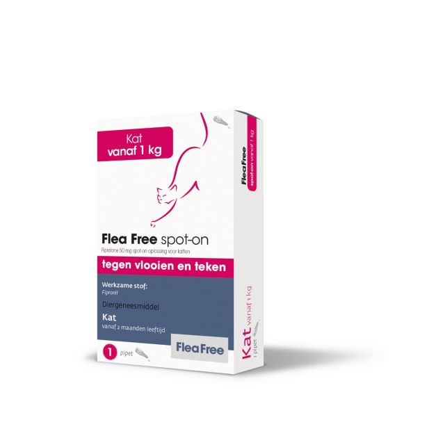 Flea Free Fipralone  Spot-On Kat -1 pip.