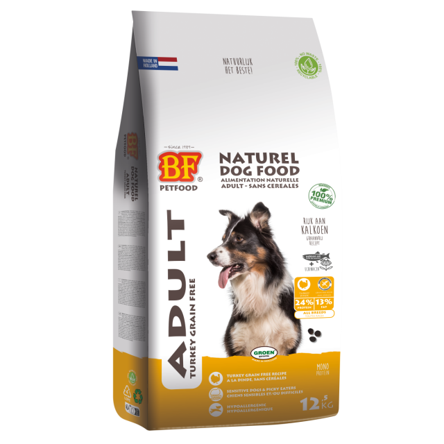 Biofood Adult Graanvrij Kalkoen -12.5 kg 