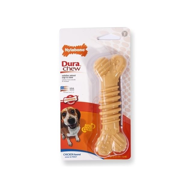 Nylabone Durable Chew Textured Bone Kip - Medium