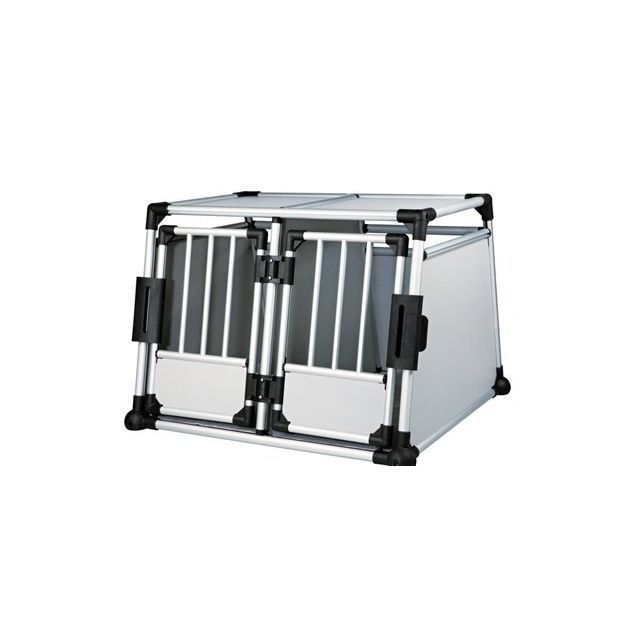 Trixie Transportbox Dubbel Aluminium - 93x64x88 cm