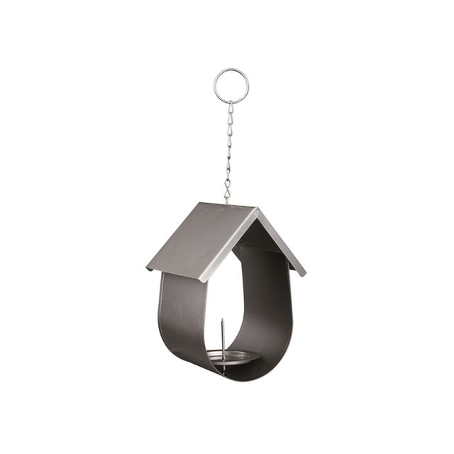 Trixie Vetbolhouder Huisje Metaal Zilver Kleur 19x14x12 cm