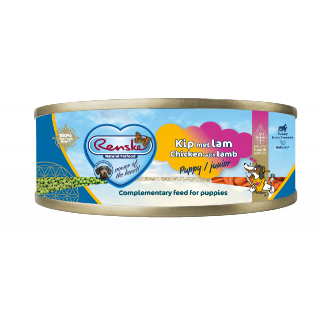 Renske Vers Bereid  Puppy Kip & lam  -95 gram