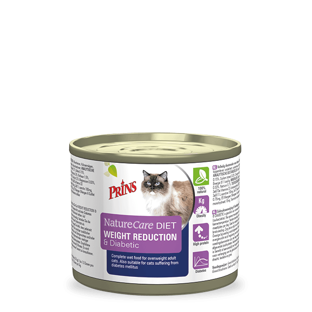 Prins Dieetvoeding Naturecare Cat Weight Reduction & Diabetic -200 gram