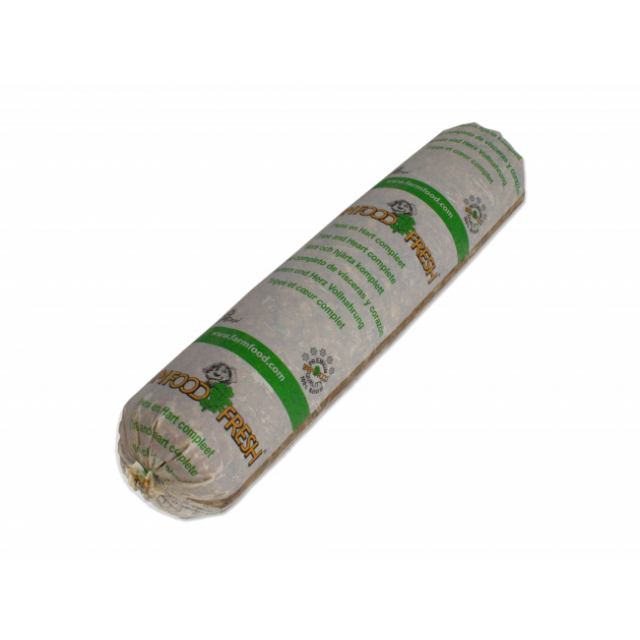 Farm Food Fresh compleet Worst Pens & hart -500 gram
