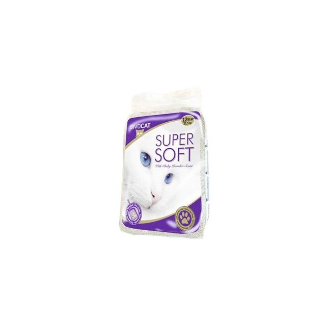 Sivocat Super Soft met Babypoeder  -12 ltr