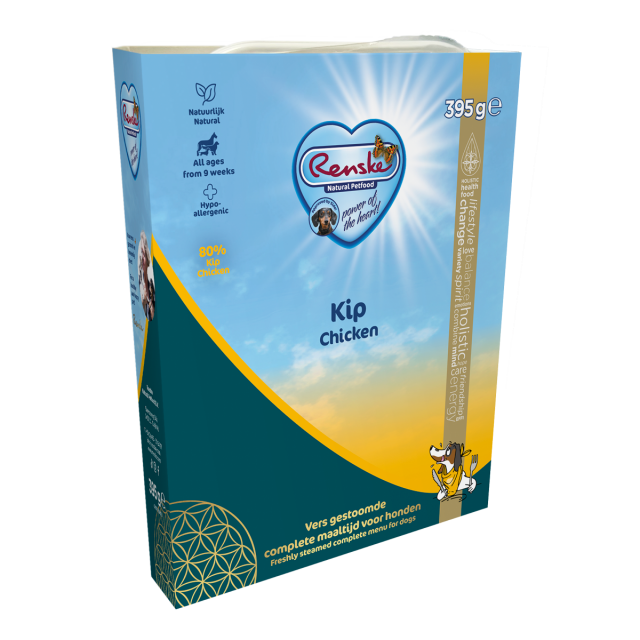 Renske Vers Vlees Hond Kip & Rijst - 395 gr 